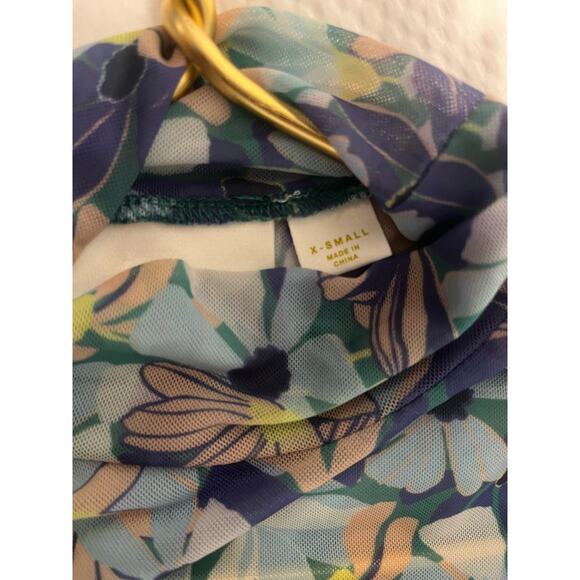 Maeve by anthropology long sleeve sheer top with collar size XS - Picture 5 of 5